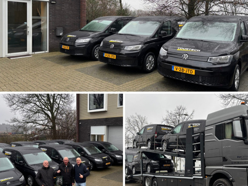 Yourtech vernieuwt wagenpark met Volkswagen Caddy’s