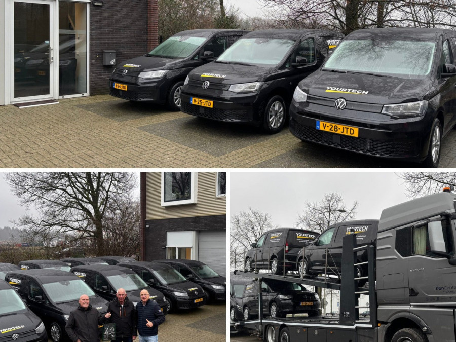 Yourtech vernieuwt wagenpark met Volkswagen Caddy’s